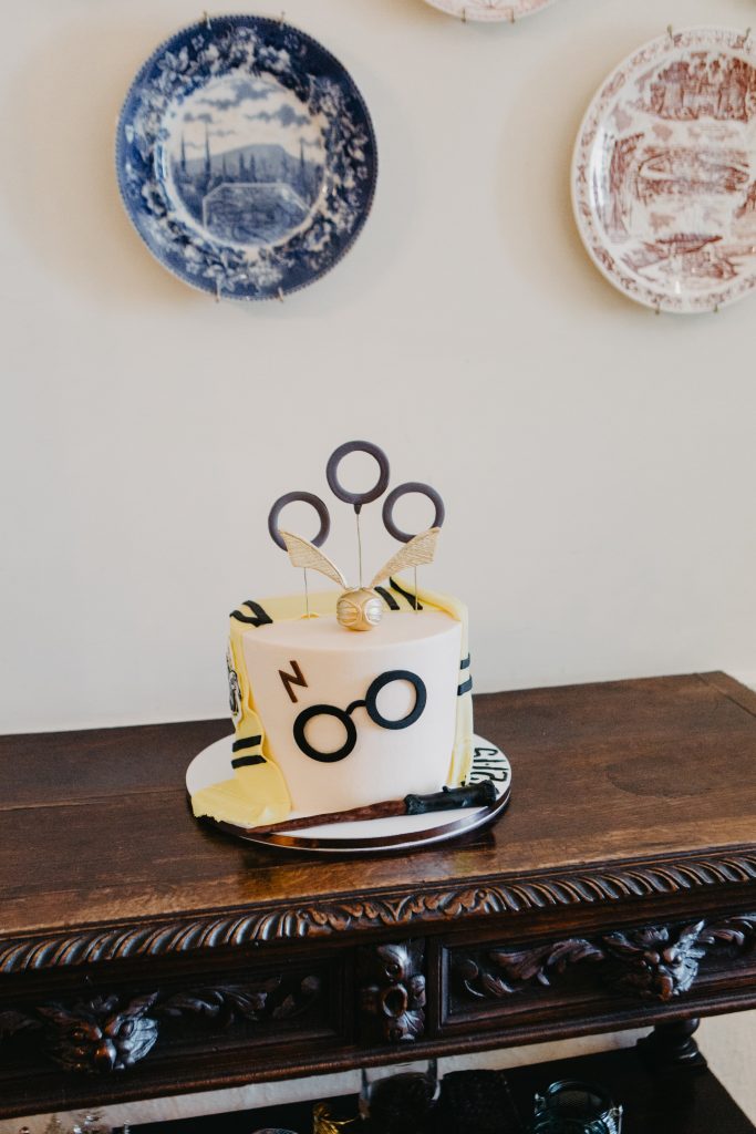 Harry Potter Grooms cake with classic quidditch style